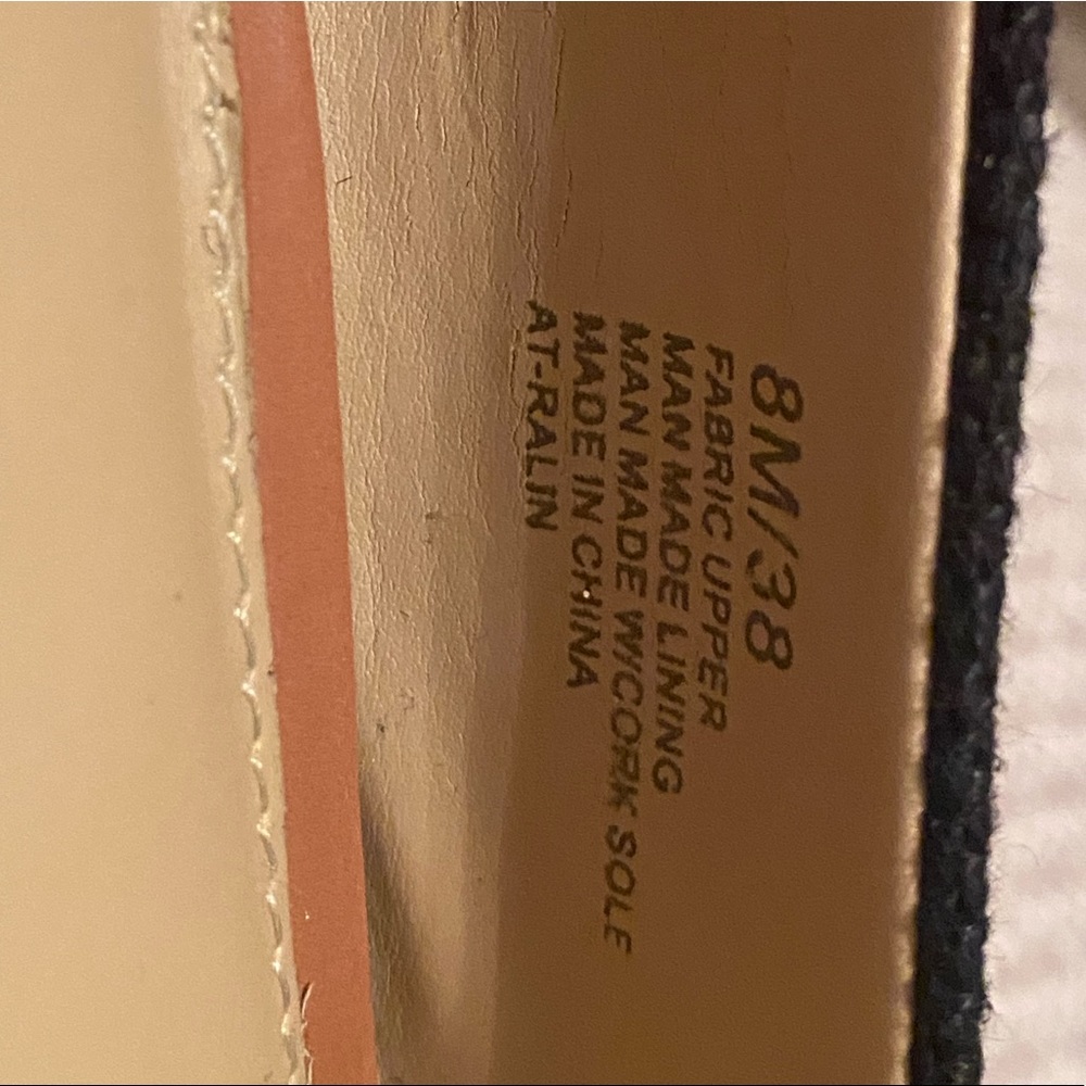 LIKE NEW Arturo Chiang Ralin Peep Toe Cork Wedge Shoes (Sz. 8M/38) $129 - Picture 8 of 16